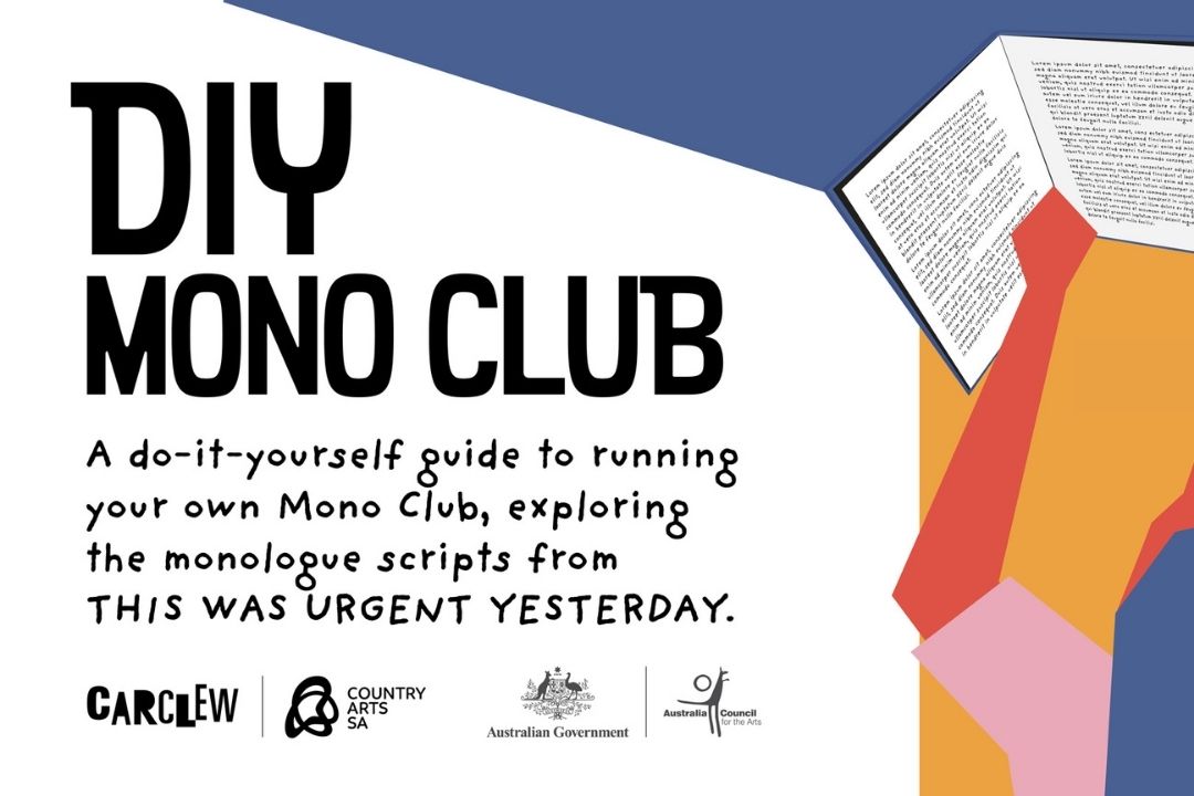 DIY Mono Club - A do it yourself guide to running a mono club using the monologue scripts from This Was Urgent Yesterday