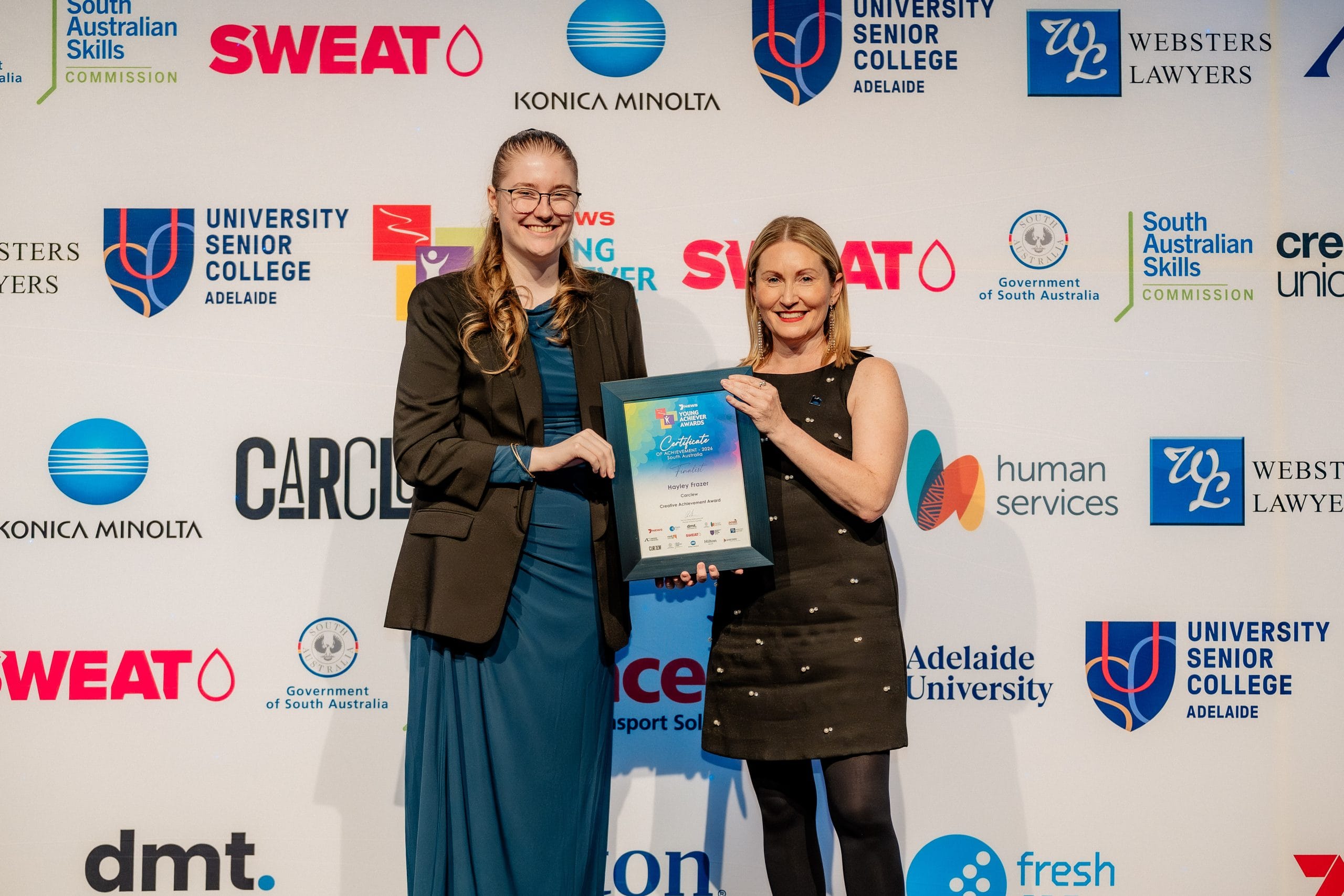 Carclew Creative Achievement Award Finalist Hayley Frazer  2026; Photo: Shameless Visuals
